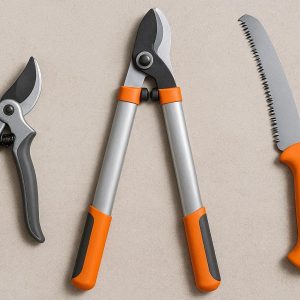 3 Piece Pruning Tool Set Shears Lopper and Saw for Complete Garden Care