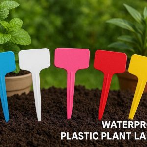 Waterproof Plastic Plant Labels Reusable Tags for Outdoor and Indoor Gardens