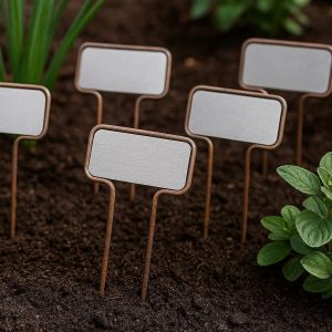 Metal Plant Labels Rust Resistant Tags for Long Term Garden Identification