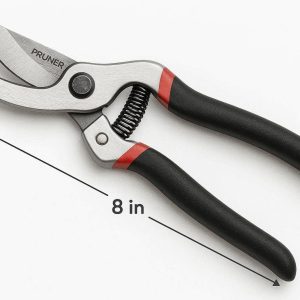 8 Inch Bypass Pruning Shears Sharp Steel Blades for Garden Plant Trimming
